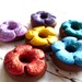 Flower Power Donut Magnets (Six)