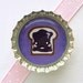 Kawaii Jelly Sandwich Bottle Cap Magnet - peanut butter and jelly, pb&j, gifts for teenagers, teen room decor, grape jelly pbj