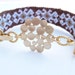 Tribal Friendship Bracelet with Gold Plated Modern Link