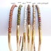 Delicate Indian Beads with Gold Tube Friendship Bracelet
