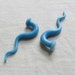Blue Cotton Candy Talons 2g gauged ear plugs earrings talons for stretched piercings