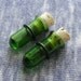 Green Test Tube Plugs 1/2 inch gauged ear plugs earrings for stretched piercings