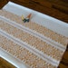 Kitchen Dish Towel Gold And White Handwoven