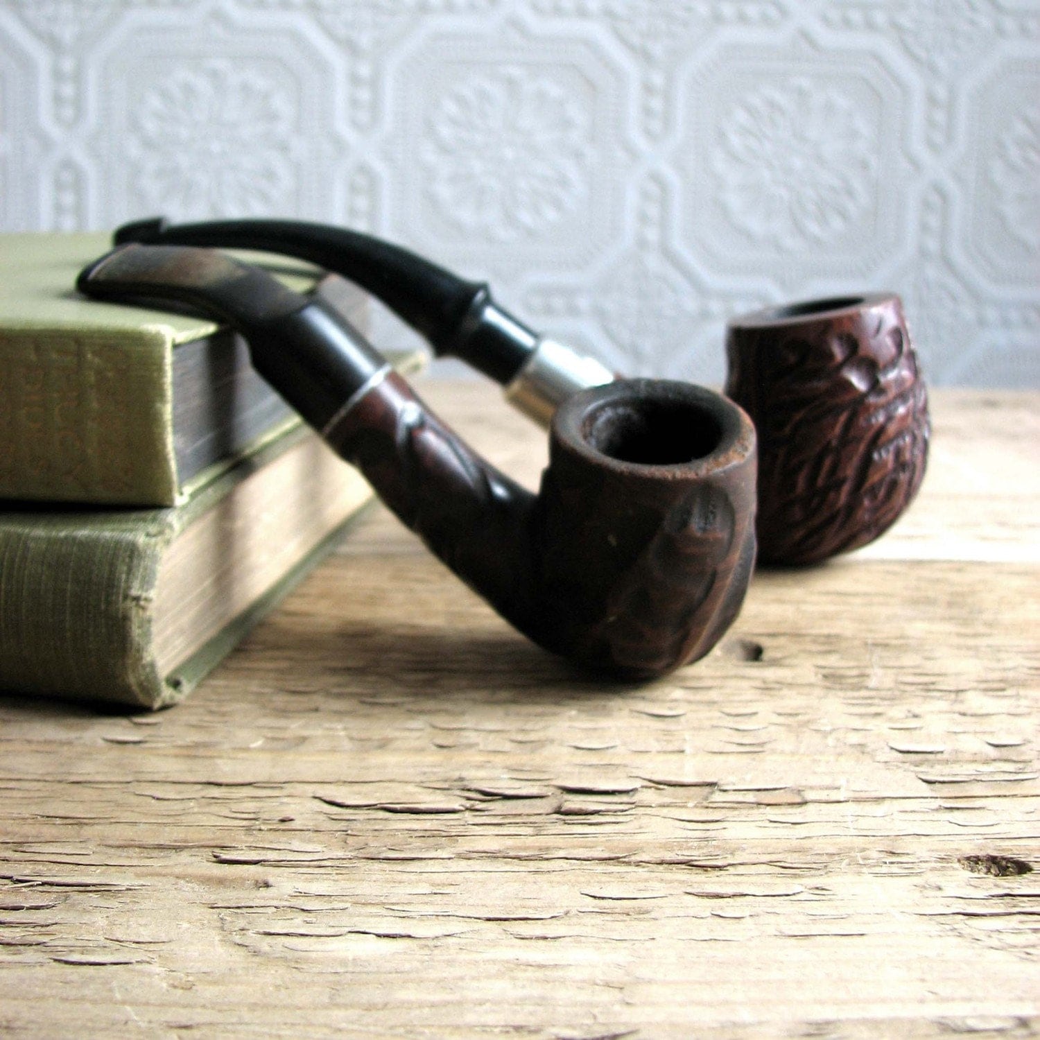 Vintage Tobacco Pipes Pair of 2