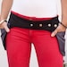 handfree fanny pack purple pleather