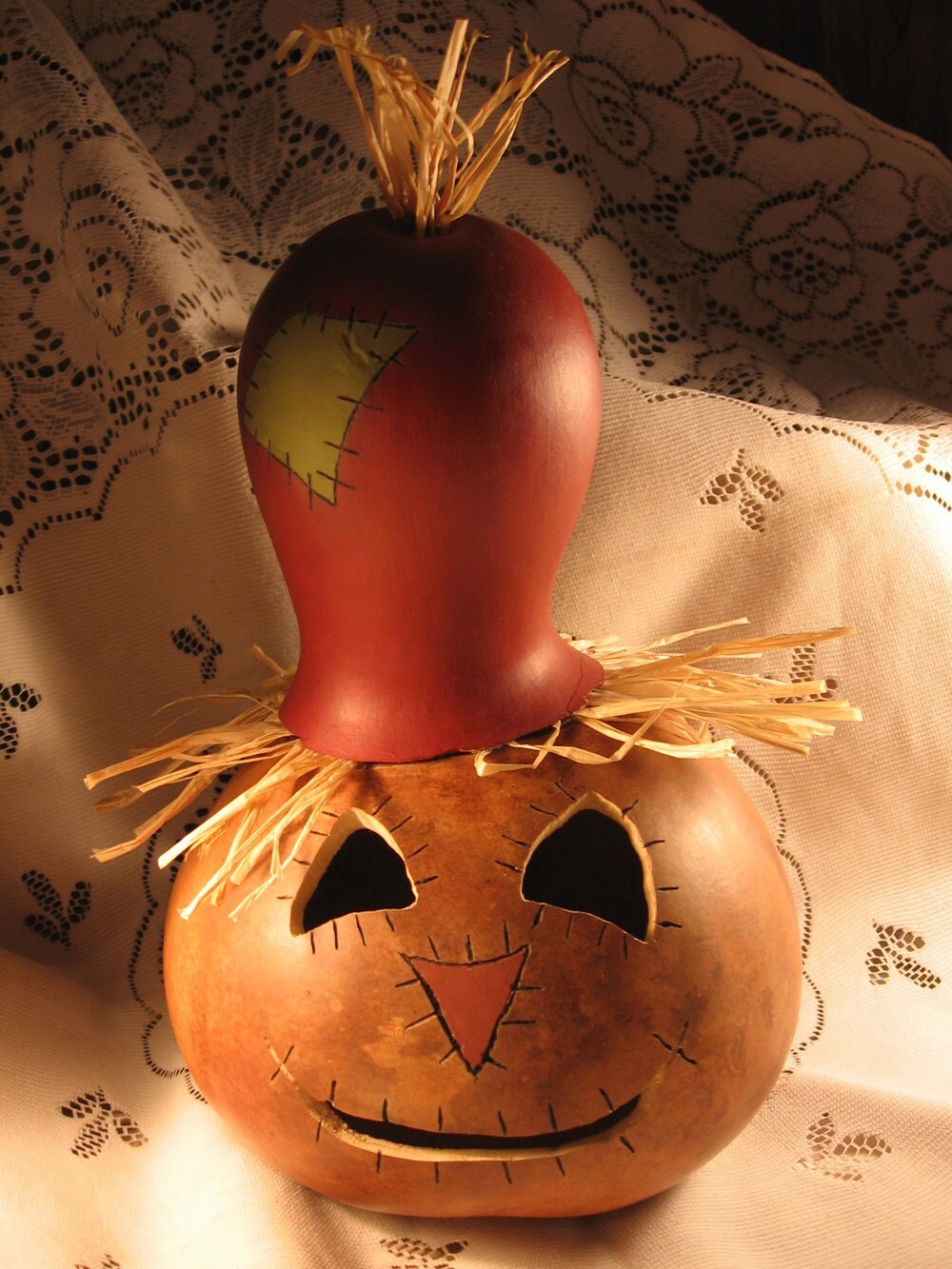 Autumn Scarecrow Gourd