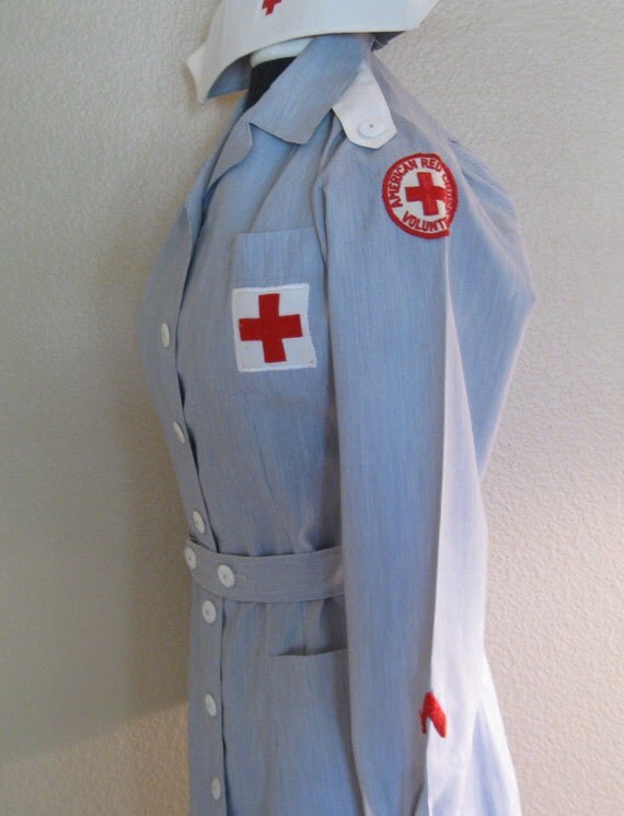 AMERICAN RED CROSS Volunteer Uniform Dress by artforthejourney
