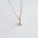 Tiny gold drop - gold filled necklace