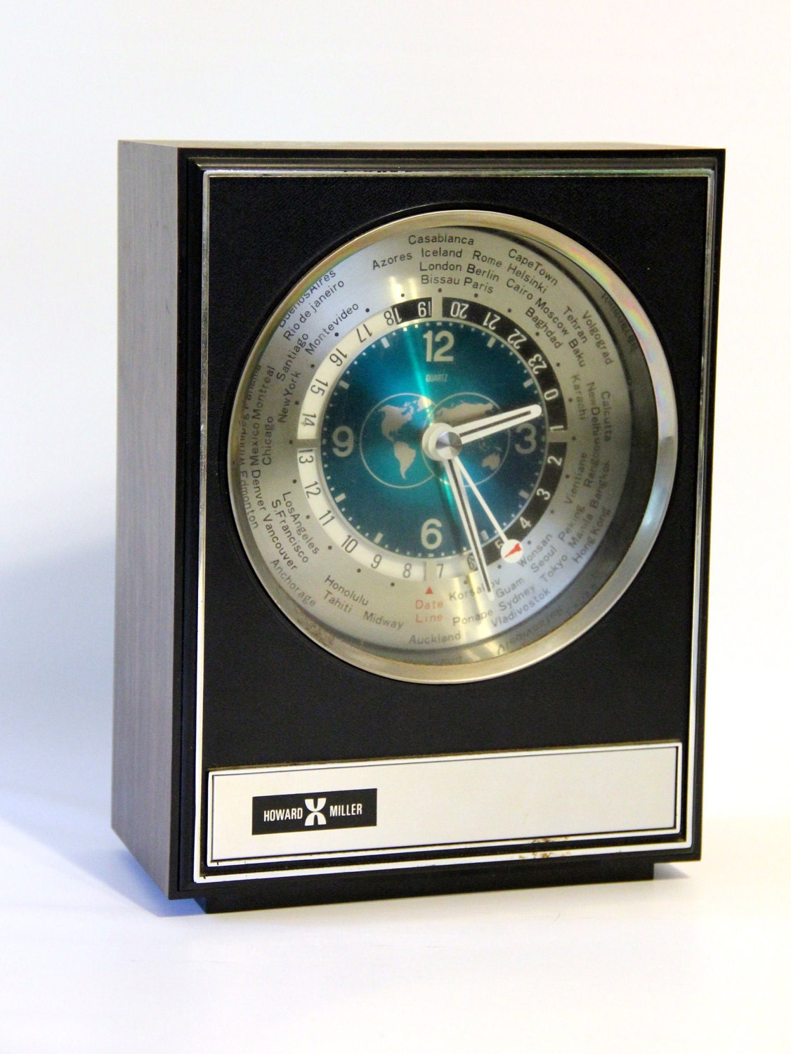 Howard Miller World Time Clock Eames Era