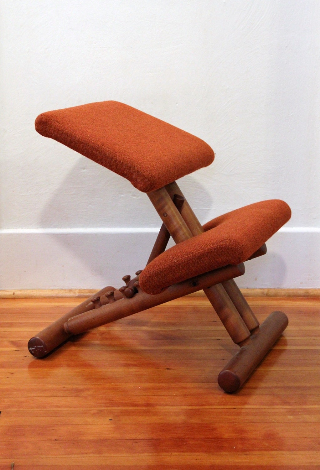 Vintage Teak Kneeling Ergonomic Chair