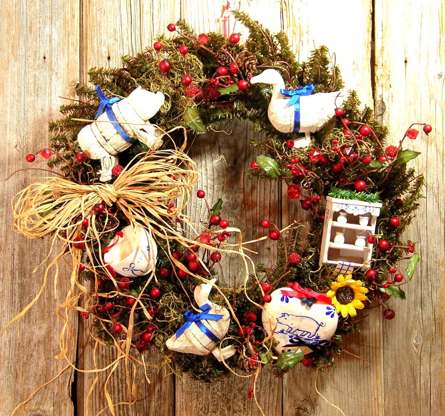 French Country Wreath Sale Was 95.00 Now 65.00