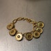 Vintage Remix Gold Button Bracelet Upcycle Vintage 1831 vintage remix women's jewelry