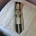 Elegant ART DECO NECKTIE Gold, Gray, Ivory, & Black Geo Designs, Stripes, All Silk Bergamo, Nice Guy Gift