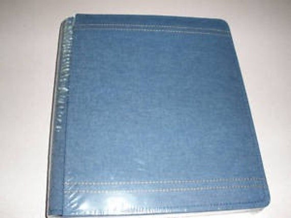 Denim 8.5x11 photo album scrapbook creative memories NIP