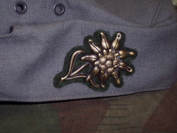 Austrian Army Edelweiss Mountain Flower Cap Pin by hansfischer007