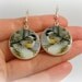 Round Bird Earrings - Polymer Clay