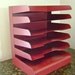 VintagenIndustrial Metal File Paper Sorter Organizer 6 tier