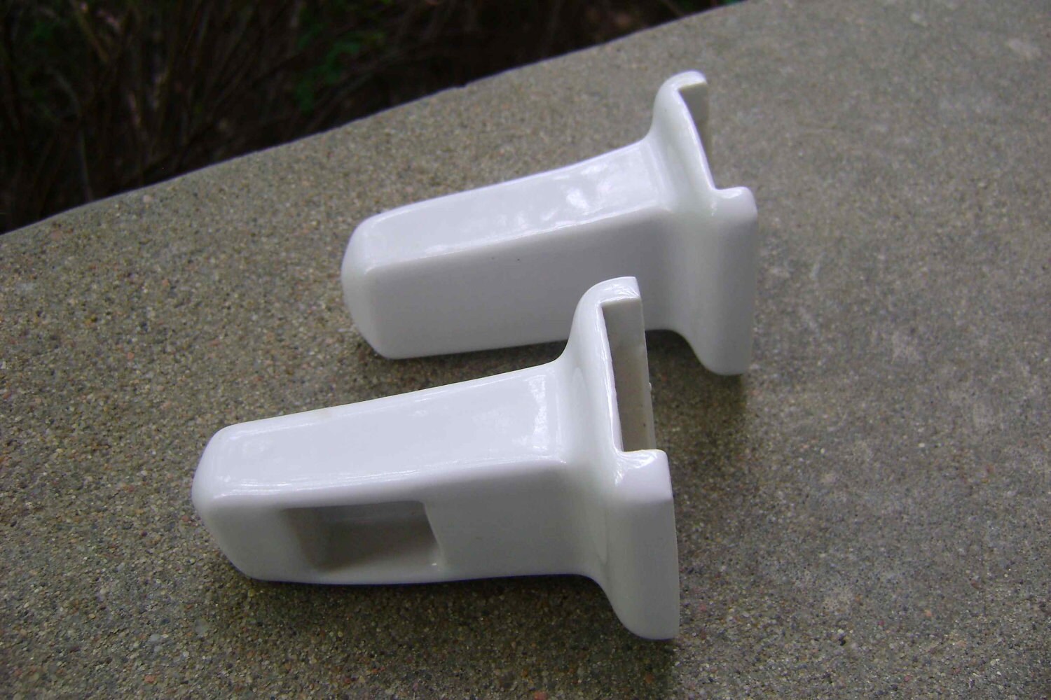 Art Deco Porcelain Towel Bar Brackets Holders