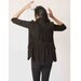 Three-quarter sleeve chiffon blazer J008 / Black blazer/ black jacket/blazers