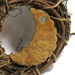 Crescent Moon Pendant - OOAK Ceramic Focal Pendant