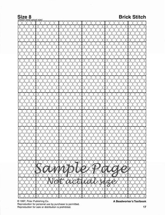 Beadwork Graph Paper for Seed Beads eBook Digital Download