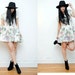 Floral Grunge Boho Tent Mini Dress 90s