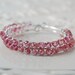 Mystic Pink Topaz Hoop Earrings Orchid Semiprecious Gemstone Sterling Silver Wire Wrapped Jewelry Complimentary Shipping