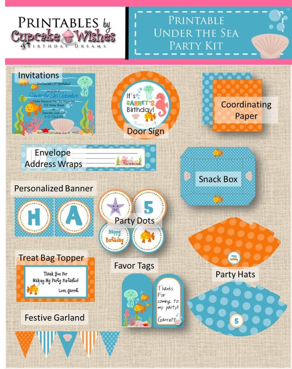 Under the Sea Deluxe Party Printables Il_570xn