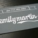 Chalkboard Inspired Calling Card