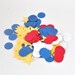 Patriotic Confetti - Super Hero Birthday Party Decor - Fourth of July Decoration - Theme Party - Stars