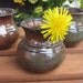 Tiny Flower Pot Wee Little Mother in Iron Red Glaze Miniature Handmade Ceramic Pottery EACH ONE UNIQUE