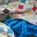 Minky Baby Blanket - Fly a Kite in Cream and Your Choice of Minky Color - Personalization Options Available - Made to Order