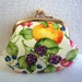 Shabby chic fruits Clutch purse Coin wallet