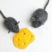 Felt Fridge Magnet Set - Mice and Cheese