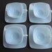 Fire King Azurite Charm cups and saucers- set of 4