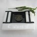 Modern Art in Black and White - Fused Glass Ikebana