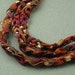 Harvest Gold Crochet RIbbon Necklace