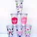 Set of 6 Personalized Insulated Acrylic Tumblers with Lids and Straws