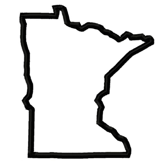 Items similar to Minnesota Applique Machine Embroidery Design 4x4 5x7 ...