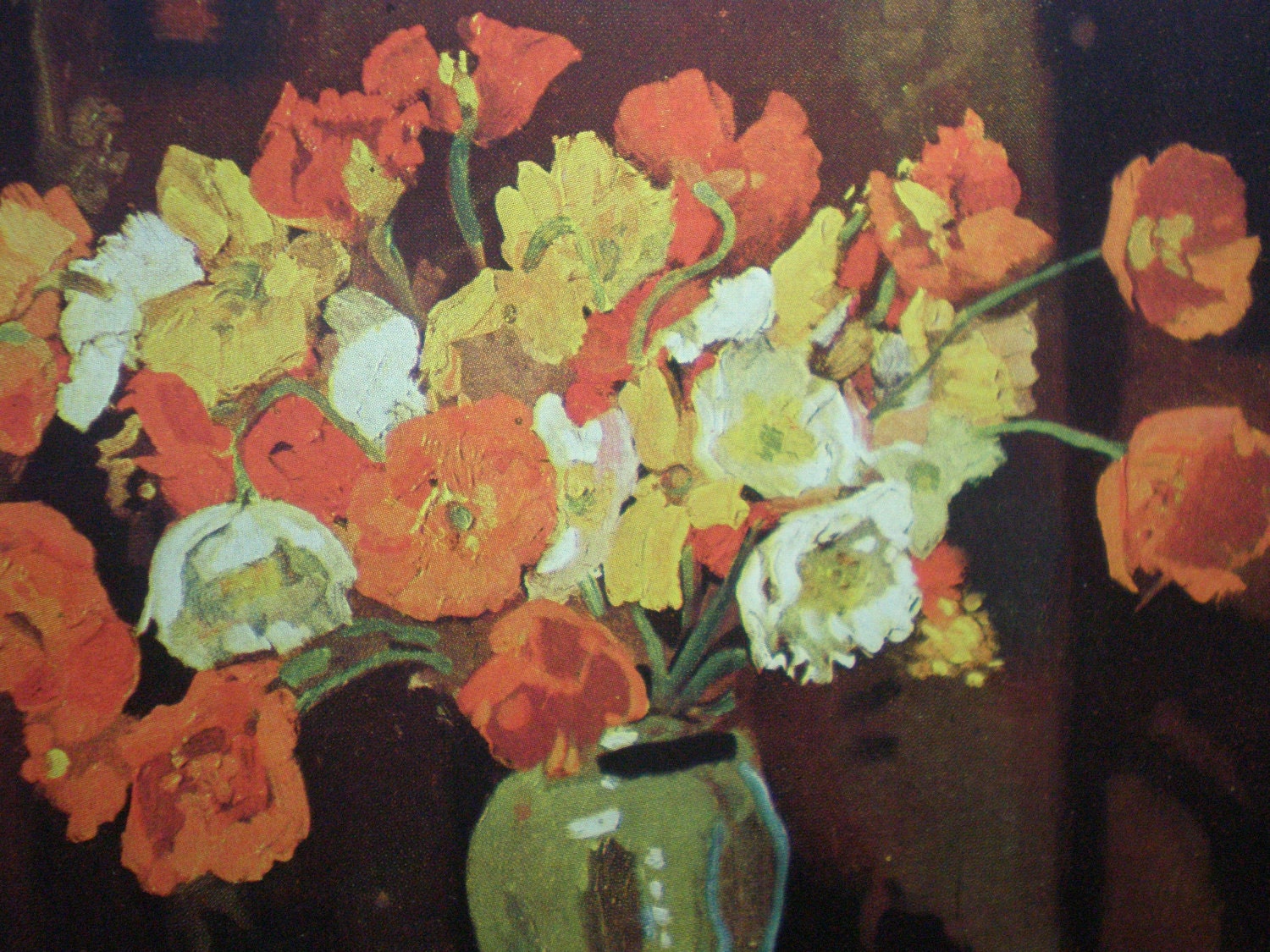 1949 Art History Book Flowers The Flower Piece in European