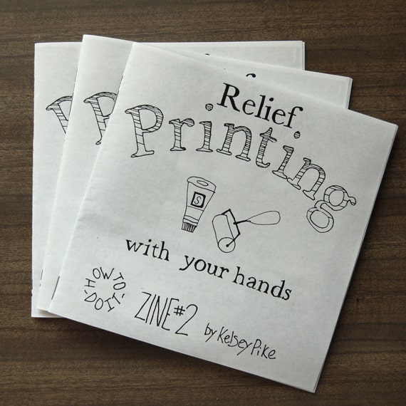 Relief Printmaking How-to-do-it Zine 2 Instruction Manual