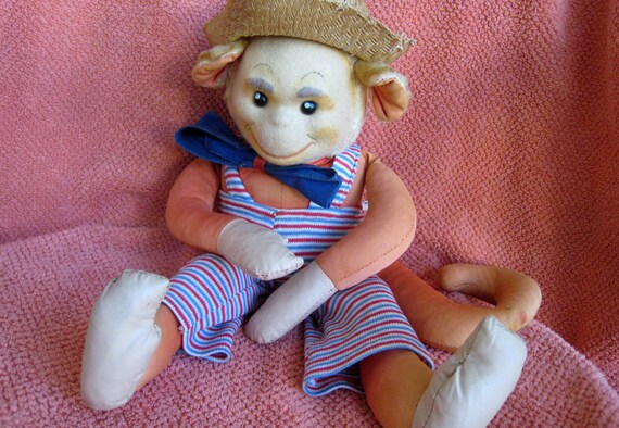 1950s stuffed monkey