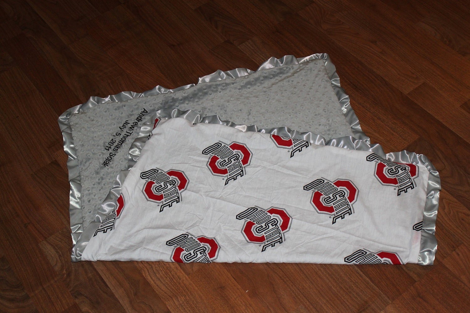 Ohio State Blanket by johnelem on Etsy