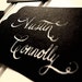 Wedding Calligraphy--Custom Listing for Courtney