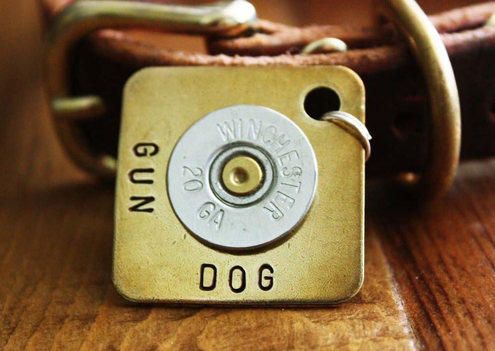 Extra Large Gun Dog Personalized Dog ID Tag