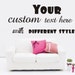 Large Custom Vinyl Wall Quote Decal Sticker,Lettering Words Art Quotes Decals