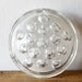 SALE Clear Glass Flower Frog holder - Desk tidy - Pencil / Pen Holder 16 holes