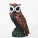Owl Figure Bird Figurine Ornament Decoration brown beige cream