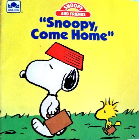 Snoopy Come Home 1987 Softcover Book Good Full Color