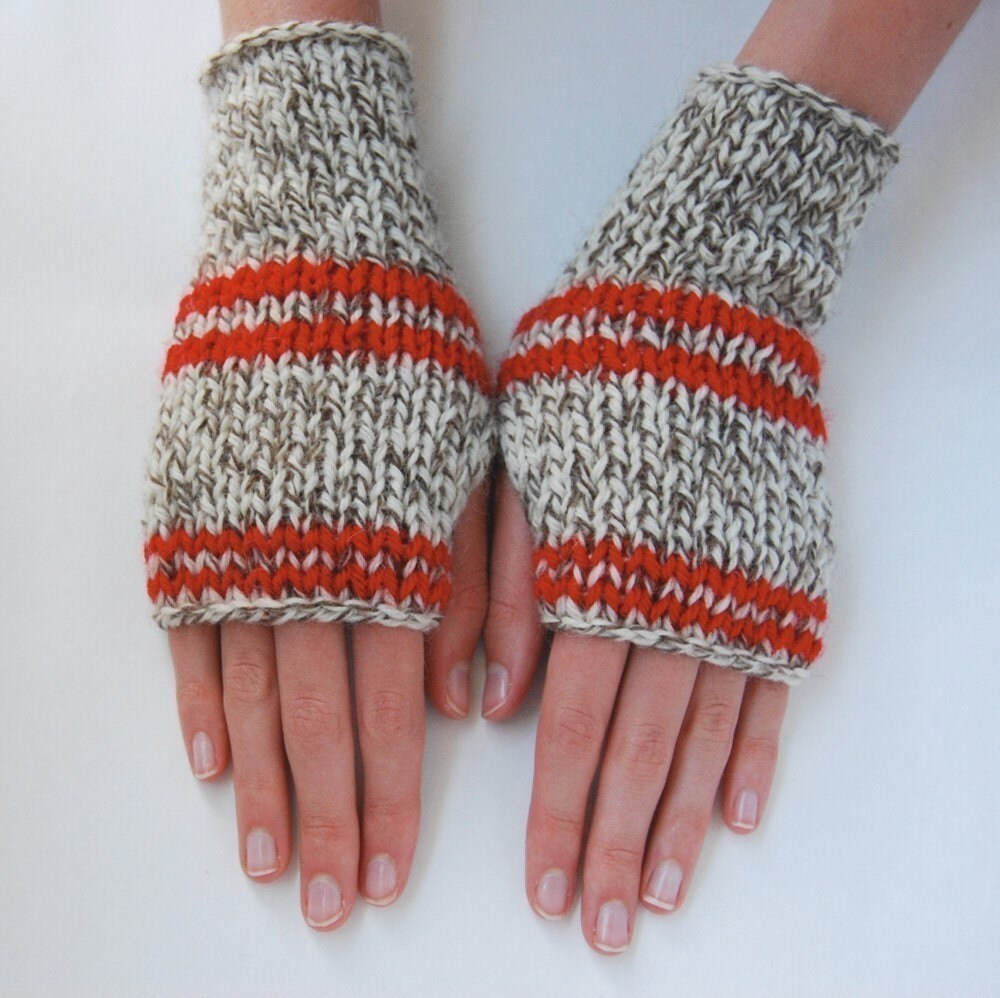 Sock Monkey Wrist Warmers
